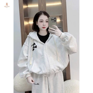 áo khoác nỉ mùa đông cók hoá kéo - in ngực delaa viee-SHOPTHUBIO98