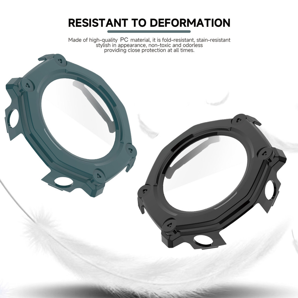 Ốp lưng + nắp kính cho Amazfit T-Rex3 Pro 48mm silicon mềm bảo vệ màn hình phụ kiện cản trước