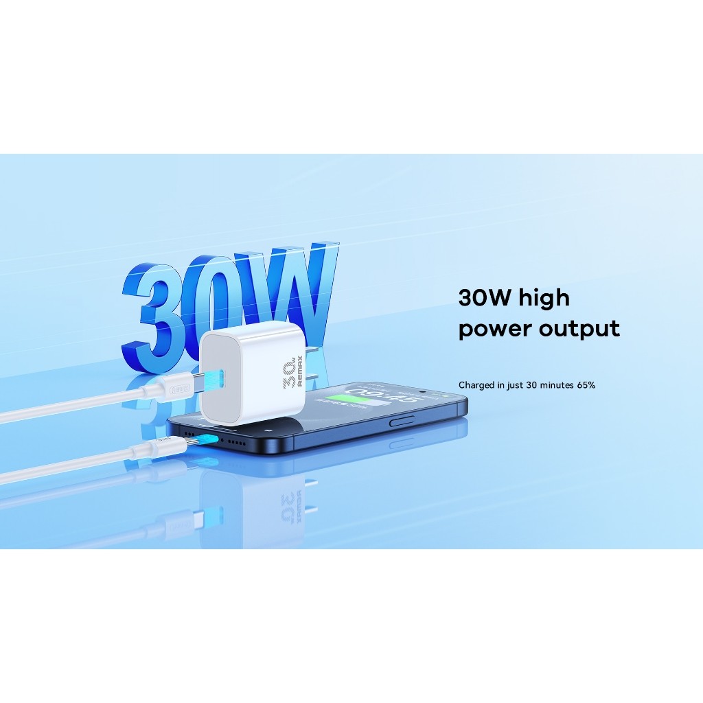 Bộ sạc Nhanh 30W Remax RP-U71 Cho l.P 15, 16 (Củ Sạc + Dây Sạc TYPE C - TYPE C) 2026