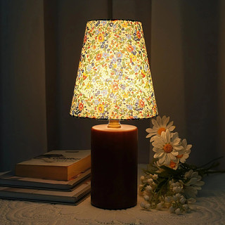 AIMI Đèn Bàn Retro Vải Lampshade Led Trang Trí Nhà Cửa Đèn Bàn Thích Hợp Cho Phòng Ngủ Phòng Khách Văn Phòng Học Tập