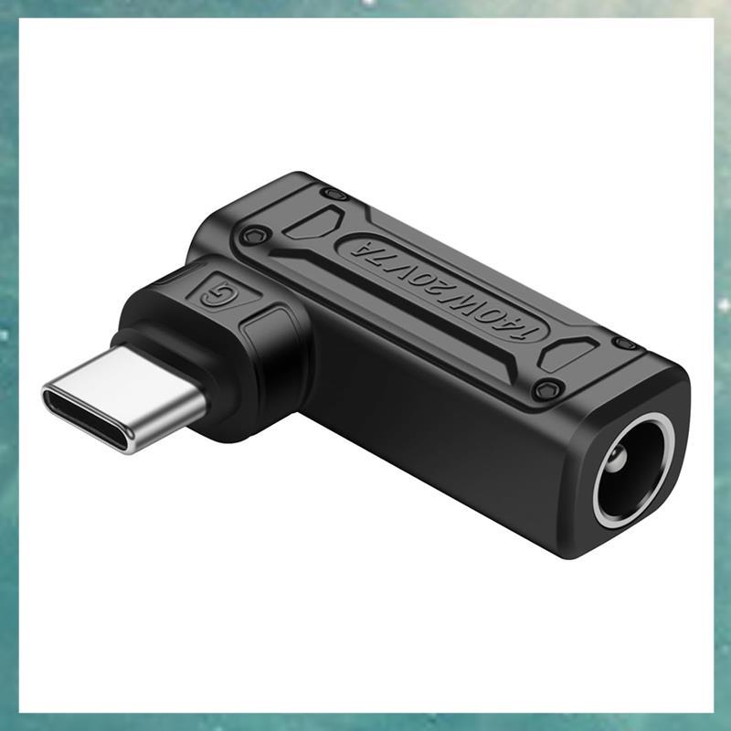 [uhktyltui.vn] Bộ chuyển đổi sạc nguồn PD 140W DC sang Type C Đầu vào DC Nữ sang đầu nối USB C Nam cho điện thoại, máy tính bảng, máy tính xách tay (G)