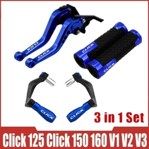 Dành Cho Xe HONDA Click 125 / 150 / 160 V1 V2 V3 Game Changer Xe Máy Sửa Đổi CNC Có Thể Điều Chỉnh Phanh & Ly Hợp Đòn Bẩy Với Bộ Bảo Vệ Đòn Bẩy