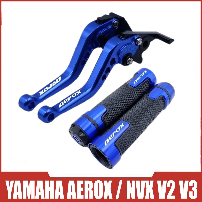 Dành Cho Xe YAMAHA AEROX / NVX V2 V3 2020-2024 Xe Máy CNC Hợp Kim Nhôm 6 Tầng Có Thể Điều Chỉnh Phanh & Ly Hợp Đòn Bẩy Có Tay Cầm Bảo Vệ Bộ