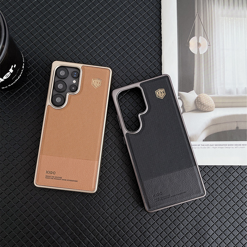 Dành Cho S23 S24 S25 Ultra Plus Ốp điện thoại KIGC Ultimate Perfection Series Matte Leather Back Cover