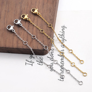 Dây chuyền mở rộng thép không gỉ, vàng 18k, dễ dàng điều chỉnh kích thước
