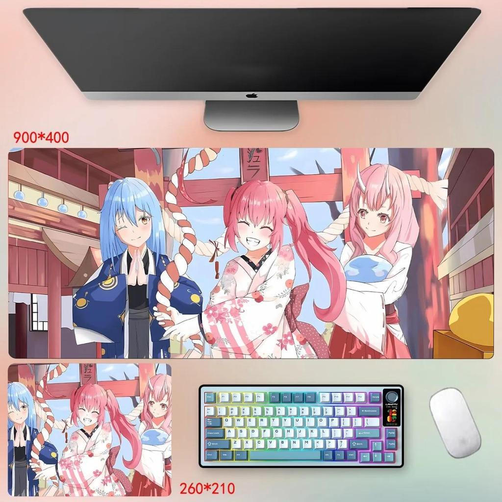 Lần Đó Tôi Tái Sinh Làm Miếng Lót Chuột Slime - Rimuru Tempest Anime Để Bàn, Đế Chống Trơn Trượt Dày 3 Mm