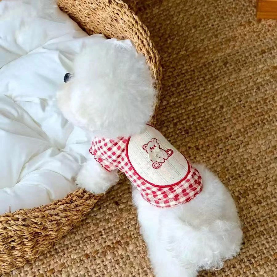 Mùa Thu Đông Thú Cưng Áo Hoạt Hình Phong Cách Dễ Thương Ấm Lông Cừu Lót Quần Áo Chó Mèo Mùa Đông Áo