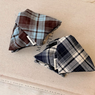 Kẹp cá mập phong cách retro Hàn Quốc kẻ sọc tam giác, màu sắc tương phản - Phụ kiện tóc thời trang
