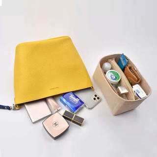 Thích hợp cho Find Kapoor PINGO 20 Túi Đựng Mỹ Phẩm Nỉ Dung Tích Lớn Túi Bên Trong Có Dây Kéo Túi Xách Nữ Thiết Bị Tạo Kiểu