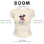 BOOM Áo Baby Tee Nữ Cotton Ôm Body-Áo Thun Ngắn Tay Y2K In Hình PhongCách Mùa Hè, Cổ Tròn Hàng Đầucách hàn quốc phong664
