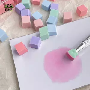 50 / 100 Cái Vuông Nail Art Sponge Set Gradient Nail Brushes Gel Ba Lan Thiết Kế Móng Tay Bọt Biển Lấy Bút Đồ Dùng Làm Móng Tay EMKK
