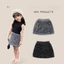 ✿ Bé Gái Lấp Lánh Sequin Mini Váy Thắt Lưng Co Giãn Váy Dự Tiệc Mùa Hè Dạo Phố Thời Trang Trẻ Em