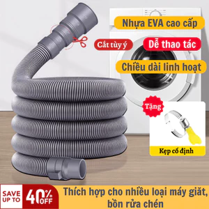 Ống Xả Nước Máy Giặt LUMERA HOME Co Giãn Linh Hoạt Dễ Lắp Đặt Thoát Nước Nhanh Hiệu Quả