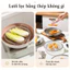 Combo Khay Lọc Dầu Inox 201 Đa Năng, Size 22-26cm Lựa Chọn, Chịu Nhiệt Tốt, Bền Bỉ