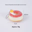 Móc khóa bánh rán kem thực tế Squishy Trang trí giảm căng thẳng