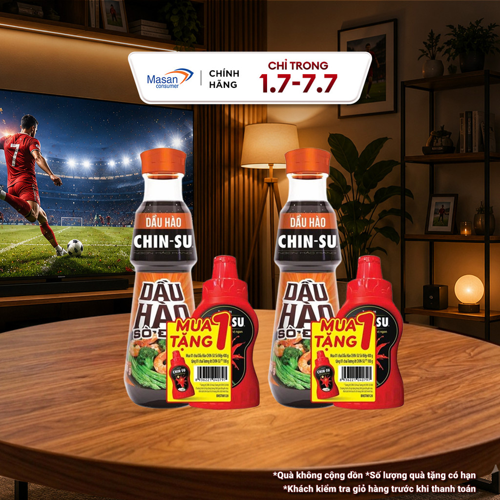 Combo 2 Chai Dầu Hào Chin-Su Sò Điệp 2 Chai X 400Gr