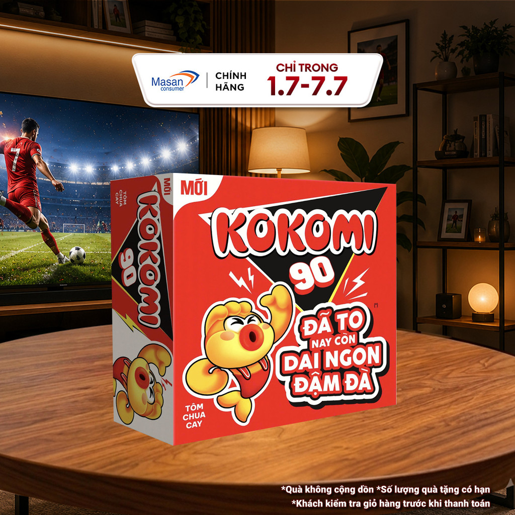 [Chọn vị] Mì Kokomi Đại 90 - Thùng 30 Gói x 90g (Bao bì có thể thay đổi theo đợt nhập hàng)
