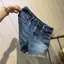 Quần short Denim cỡ lớn thon gọn hơn trông co giãn mặc ngoài mỏng eo cao Quần ống rộng chữ a Quần nóng