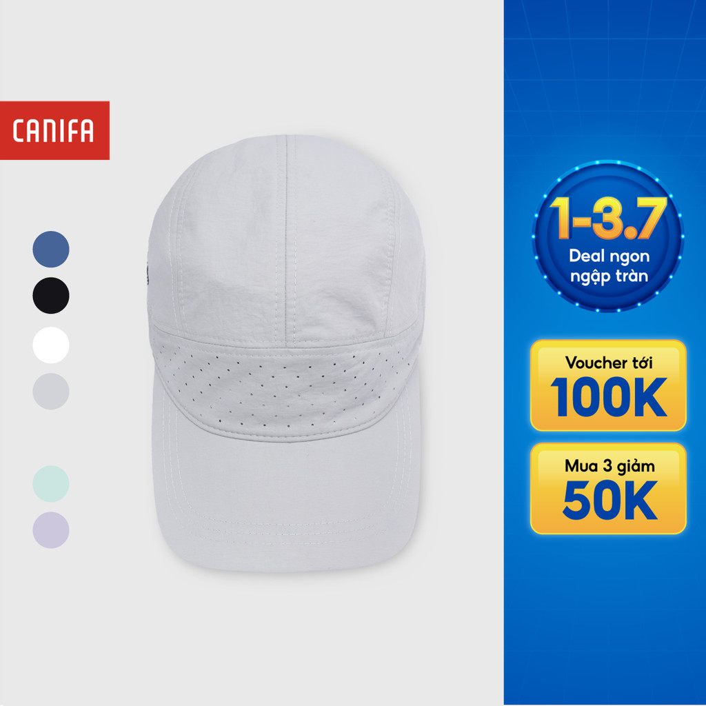 Mũ lưỡi trai active unisex người lớn CANIFA dáng thể thao có lỗ thoáng khí 5AA26S001