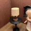 Đèn bàn LED mini cổ điển Đèn ấm áp tỷ lệ 1: 12 Nhà búp bê Phụ kiện để làm cảnh mini DIY