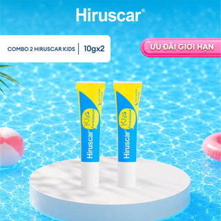 Bộ 2 Gel cải thiện sẹo và vết thâm ngứa trẻ em Hiruscar Kids 10g