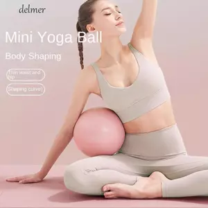 Bóng Yoga DELMER, Bóng Pilates tập thể dục Mini PVC, Bài tập chống cháy nổ 25cm Bóng tập yoga dày chống trượt Huấn luyện trong nhà