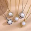 Thời Trang Retro Nhẫn Ngọc Trai Vòng Cổ Phụ Kiện Tính Khí Đơn Giản Cao Cấp Đồng Tinh Tế Micro-Ind Zircon Phụ Kiện