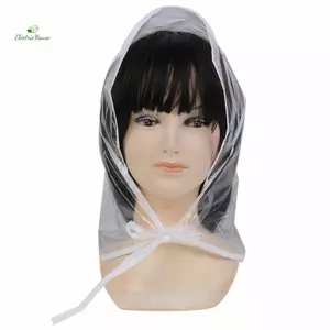 1 Cái Bảo Vệ Kiểu Tóc Mũ Mưa Nhựa Bonnet Cho Nữ Và Nữ Trong Suốt