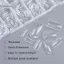 BeautifulHomeA 150 Cái / hộp Móng Chân Chân Giáp Khuôn15 Kích Thước Poly Gel Móng Chân Nối Dài Có Thể Tái Sử Dụng Full Cover Khuôn Cho Móng Chân Acrylic VN