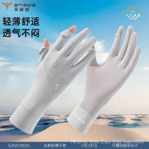Găng tay chống nắng mùa hè Ingway Chống tia cực tím Nhẹ Thoải mái thoáng khí Nhanh khô Lái xe Găng tay xe điện ngoài trời