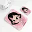 cô gá hồngGương Mini Xách Tay Gấp Gọn Da PU Nhiều Màu Pastel Phù Hợp Du Lịch