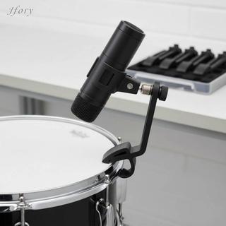 Jfory Rim Audio Pickup Kẹp góc có thể điều chỉnh Mic Clip Đế trống chống sốc 1-pk