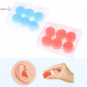 6 Cái Nút Tai Silicon Ngủ Chống Ồn Ngáy Nút Tai Khử Tiếng Ồn