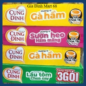 Thùng Mì Tôm Cung Đình 30 Gói x 80g - Đủ Các Vị | Mì Ăn Liền Cao Cấp Dai Ngon Đậm Đà Tiện Lợi