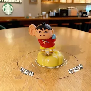 Đồ Trang Trí Xe Hơi Xoay Crayon Shin-Chan Hợp Thời Trang Chơi Hình Xe Đồ Trang Trí Người Ảnh Hưởng Văn Phòng Giải Nén Máy Tính Để Bàn