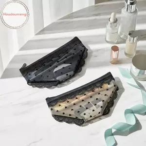 Túi đựng mỹ phẩm di động lấy cảm hứng từ lưới ren Hodou có dây kéo để tổ chức trang điểm liền mạch và VN