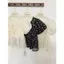 Áo babydoll cổ V voan tơ hoạ tiết, áo kiểu nữ nhún viền buộc nơ clothing SG M7551066- Alisa 95 - Usmark - Hieuvy Botique