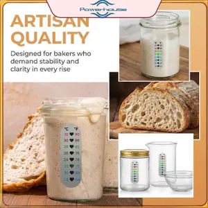 Nhiệt kế lên men bánh mì kỹ thuật số POWER Nhiệt độ cảm biến nhiệt độ Miếng dán ổn định cho máy nướng chống bột.
