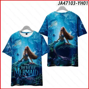 Phim Nàng Tiên Cá Áo Thun Unisex Tee Cosplay 3d Áo Sơ Mi Nam Nữ Tay Ngắn Hàng Đầu Thường Ngày Plus Kích Thước