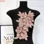 THEGIRL8B Hoa Thêu Miếng Dán, Tinh Tế Sequin Quần Áo Táo, Vải Miếng Dán Có Thể Tháo Rời Hoa Ba Chiều Quần Áo Thanh Lịch Miếng Dán May