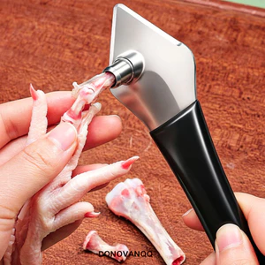 DONOVANQQ Bàn Chân Gà Deboner, Dụng Cụ Cắt Bàn Chân Gà Chuyên Nghiệp Bằng Thép Không Gỉ, Tay Cầm Chống Trơn Trượt Hiệu Quả Nhanh Chóng Móng Vuốt Gà Dụng Cụ Loại Bỏ Xương Chợ Nông Dân