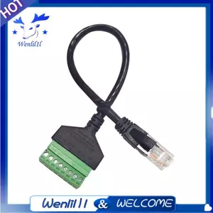 Bộ chuyển đổi mạng khối đầu cuối RJ45 20cm Cáp Schroef 8 chân