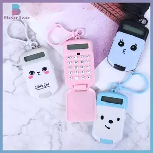 < beartwo > Máy tính di động Kích thước nhà thơ Máy tính móc khóa sáng tạo Đồ dùng văn phòng Mới