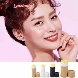 5 Cái / lốc Giấy Kraft Đẩy Lên Ống Phân Hủy Sinh Học Tông Mỹ Phẩm Hình Trụ Paaging Son Dưỡng Môi Hộp Khử Mùi