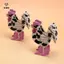 2026 Phong Cách West Series Acrylic Gà Trống Tóc Punk Hoạt Hình Kẹp Cho Phong Cách Hợp Thời Trang [Mina]