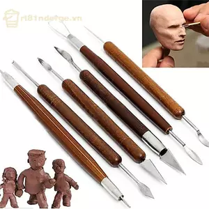 GE 6 Chiếc Đất Sét Điêu Khắc Sáp Khắc Đồ Gốm DIY Dụng Cụ Shapers Polymer Mô Hình Quà Tặng VN