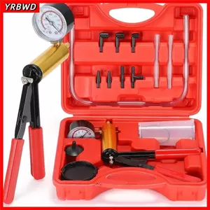 Bộ chảy máu phanh YRBWD, Máy bơm áp suất chân không 2 trong 1 di động, có đồng hồ đo Hướng dẫn sử dụng Bộ bơm chân không cầm tay bằng nhôm bền Hệ thống chảy máu phanh