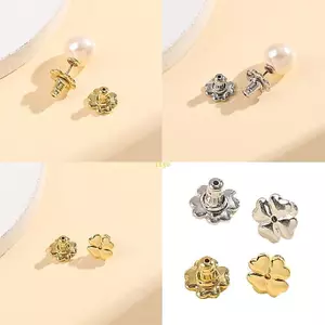 Flgo Chắc Chắn Cỏ Ba Lá Nút Tai Chống Mồ Hôi Chống Trơn Trượt Tay Cầm Đa Năng Phù Hợp Cho Bông Tai Và Bông Tai