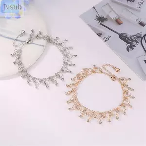 JVSUB Chân Dây Chuyền Trang Sức Quà Tặng Hợp Kim Thời Trang Lãng Mạn Mặt Dây Tua Rua Cho Nữ