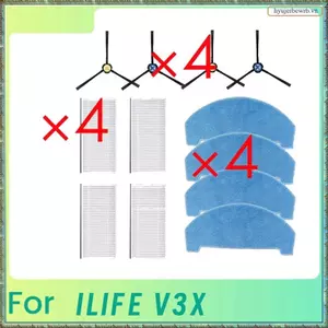 12 Chiếc Bàn Chải Bên Lau Nhà Lọc Cho V3X Robot Quét Các Bộ Phận Làm Sạch Thay Thế